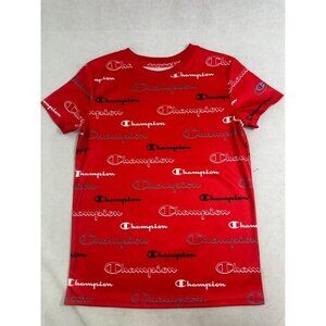 Champion Unisex Youth Kids Logo Short Sleeve 7-8 EUC